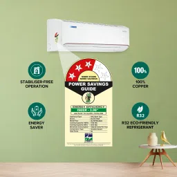 blue star Convertible 5 in 1 Cooling 2023 Model 1.5 Ton 3 Star Split Inverter Multi Sensors, Stabalizer Free Operation, Self Diagnosis, Dust Filter AC- White image 4