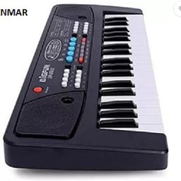 Kids 37 Key Piano Keyboard with Recording ,Mic & Mobile Charger Battery Operated-image-47