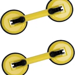 Heavy Duty and Work Suction Cup Head Glass Carrying Vacuum Plate Handle Lifter Dent Puller Lever Tool Holder Aluminium Metal Body 100 Kg Capacity Hand Work Worker Tool Easy to Lift the Large Glass Marbal Tiles Granite Stone Mirror etc (Multi colour- 2 piece) Lever Tool-image-72