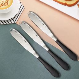 Stainless Steel Butter Spreader, Cheese Knife, Dessert Knife, Table Knife Set-image-98