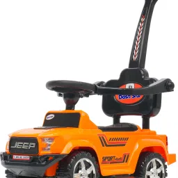 Jeep plus 4x4 Ride on Jeep for Kids |Music & Horn| Parental Handle & Big Wheels Jeep Non Battery Operated Ride On-image-40