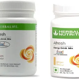 Afresh Energy Drink Mix Ginger and Elaichi Flavor 50 GM in Pack of 2 Energy Drink-image-59