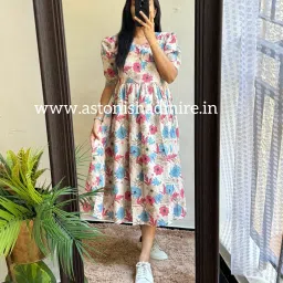 Printed Viscose Rayon Stitched Anarkali Gown-image-35