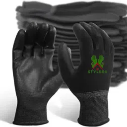 5 Pair Multipurpose Daily Use Reusable Washable Grip Coating Anti Cut Resistant NitrileSafety Gloves-image-60