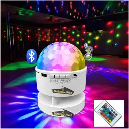 Make Ur Wish LED Disco Night Light Music Player LED Projector Speaker Light 18 W Bluetooth Party Speaker-17