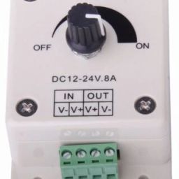12V-24V 8A Adjustable Dimmer Switch PWM Dimming Controller for Single LED Strip 8 A Step Dimmer-0