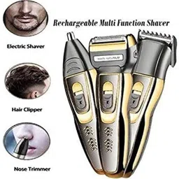 Geemy GM-595 Rechargeable 3 in 1 Personal Nose Trimmer, Shaver 3 W, 60 minutes use Trimmer 60 minRuntime 3 Length Settings image 4