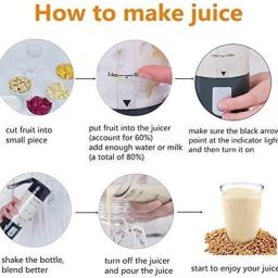 ufg Fresh Sip Portable Juicer Bottle For Daily Life Mixer Juicer Jar image 3