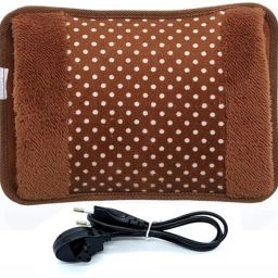 Electric Velvet Hot Water Bag (1000 ML) with filled Gel for Pain Relief, Joints ELECTRICAL 1 L Hot Water Bag-image-54