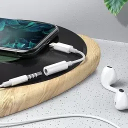 stylie modern Alternatives White Headphone Jack Adapter Connector Music Control Phone Converter-36