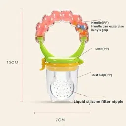 moms angel Fruit and Food Nibbler & Feeding Pacifier Feeder Teether and Feeder Soother image 3