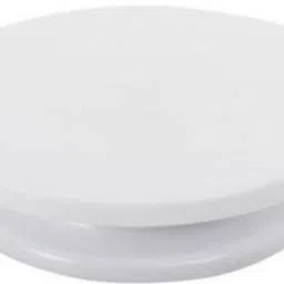 Cake Decorating Turntable Stand,Cake Table | 360° Rotating, 28 cm,Plastic,White Plastic Cake Server-20
