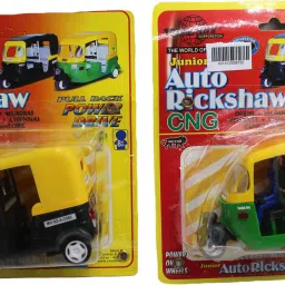 2pc pull pack auto rickshaws yellow and green colour toys for kids-19