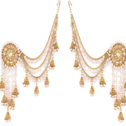Original Bahubali Stylish Fancy Party Wear Alloy Jhumki Earring-image-8