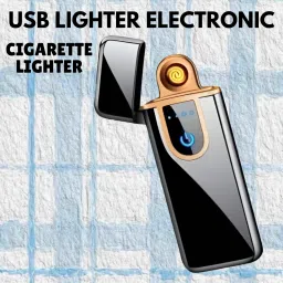 USB Cigarette Lighter for Smoking Windproof Slim Lighter with Fingerprint B254 USB Cigarette Lighter for Smoking Windproof Slim Lighter with Fingerprint B254 Pocket Lighter-image-46