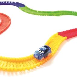 Magic Race Bend Flex and Glow Rail Tracks Toy car for Kids-5