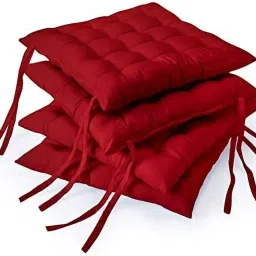 Square Chair Pad Seat Cushion Car Pad Office Chair Pad 16 inch X 16 Inch Cotton Solid Chair Pad Pack of 4-11