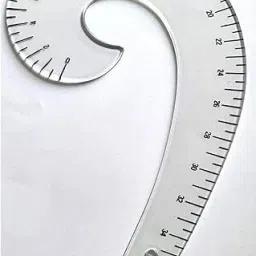 prabhas designs French Curve and arm Hole Curve Pattern Maker Combo Drafting Kit image 3