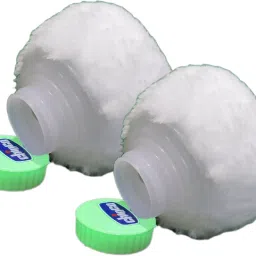 Premium Quality Baby Skin Care Powder Puff With Box Holder Container For New Born (Set of 2 Green)-image-96