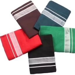Tharunsha Elite Cotton Men's Single Dhoti -1.9 Mtrs Kerala Cotton Dhoti Set of 1 Black Solid Men Dhoti-image-1