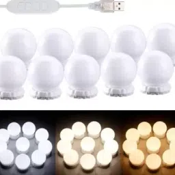 10 LEDs 3 m White, Yellow Steady Ball Rice Lights-11