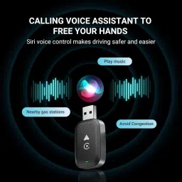 ibin 2 in 1 Carplay Adapter Convert Wired to Wireless for Car with Cable USB & Type C 1 Car Dash Switch Panel image 4