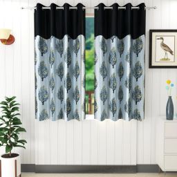 152 cm (5 ft) Polyester Semi Transparent Window Curtain (Pack Of 2)-image-94