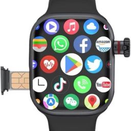 SEHUB CDs9 Sim card Smart Watch with 4G/5G Sim Card with Camera and Whatspp Smartwatch-image-28
