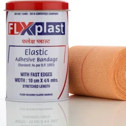 FLXPLAST ELASTIC ADHESIVE BANDAGE10CM*4/6MTR Crepe Bandage-image-80