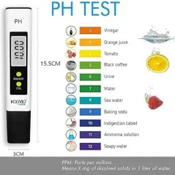 Konvio Neer pH Test Meter with Extra Pack of 6 Buffer Solution pH Testers image 3
