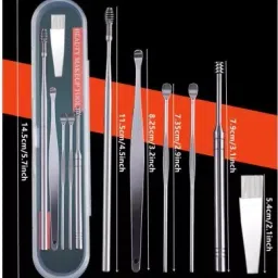 6 Pcs Earwax Remover Kit Includes-Cleaning Brush & Storage Box (30 g, Set of 6)-image-57