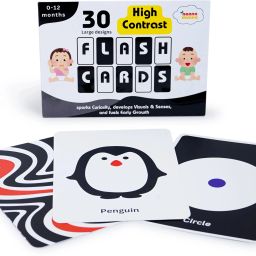 Flash Cards for Babies & Infants -High Contrast, 30 Pictures, Visual Stimulation-32