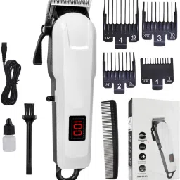 FABUNIK Led Display Hair Clipper | Heavy Duty Trimmer For Hair, Beard & Underarms Fully Waterproof Trimmer 180 min Runtime 5 Length Settings-62