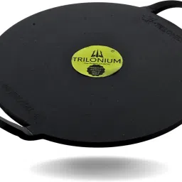 Triple-Seasoned Iron Boulder Dosa Tawa 12 inches, Thickness 6mm | 3.4 Kgs | Tawa 30 cm diameter-image-11
