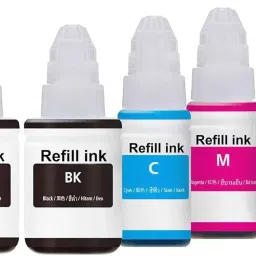 GPN PRINT Refill dye Ink Compatible for PIXMA G1000,G1010,G1100,G2000,G2010,G2100 Black + Tri Color Combo Pack Ink Bottle-5