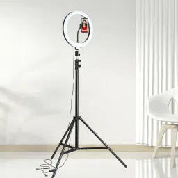 MOTOFLY Live Stream10 inch Ring Light with 7 feet Tripod Stand Tripod, Tripod Kit, Tripod Ball Head-image-79