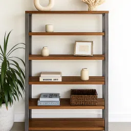 Engineered Wood Open Book Shelf-31