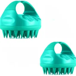 Pack Of 2 Scalp Massage & Shampoo Brush Green Exfoliating Shampoo Brush-image-30