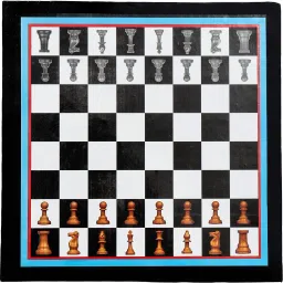 koel 4 in 1 Wooden 12*12" Checker & Chess | Ludo & Snake | Checker Token Chessmen | 32 cm Chess Board image 4