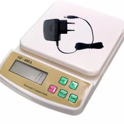 Krikav 10 kg. Weight Machine | Weighing scale, Digital Weight Machine, Weight Machine for Home Kitchen & Shop, Multipurpose Portable, Electronic Weight Machine, AC and DC, Adapter Included, Pack of 01 Weighing Scale-image-52