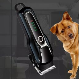 B KM1991 Length Adjustable Pet Trimmer for Dog, Cat Full Kit Black Pet Hair Trimmer-image-76