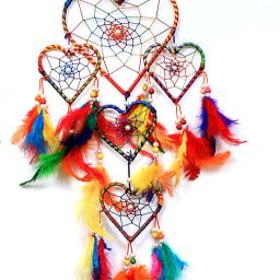 Heart Shape MultiColour Dream Catcher for Attractive Dream Feather Dream Catcher-1