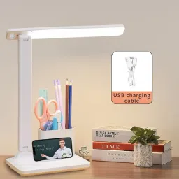 bhadiyadra empire Rechargeable LED Stand Desk Lamp | Modern Office Reading Table Light Study Lamp image 4