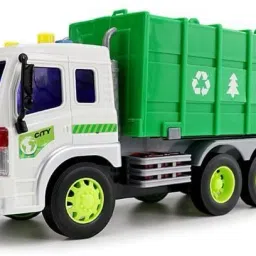 Garbage Truck Toys with Light and/Sound Friction Powered Trash Car-image-25