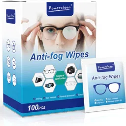 venimall 100Pcs Anti Fog Wipes for Glasses, Individually Wrapped Lens Cleaner Wipes Data Card-25