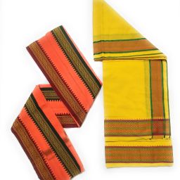 JUPALAW TRENDY & TRADITIONAL FANCY COTTON DHOTI/LUNGI WITH GAMCHA Solid Men Dhoti-image-120