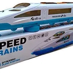 jolary Bump and Go High Speed Bullet Train Toy - 3D Lighting and Musical image 2
