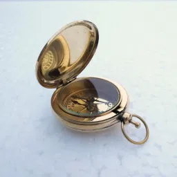 2 inch push Button Brass Magnetic Compass Compass-1