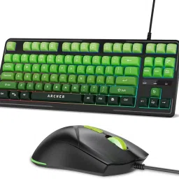 Archer Tech Lab Astra G300 RGB Keyboard & Mouse Combo,87 Keys, 7 Mouse Keys 4 DPI Silent Compact Wired USB Standard Gaming Keyboard Compatible with Desktop, Laptop, Mac-18