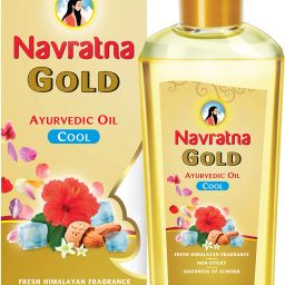 Gold Ayurvedic Oil|Non Sticky & Non Greasy|With Almonds & 9 Herbs Hair Oil-4